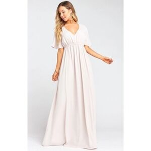 Show Me Your Mumu Emily Empire Maxi Dress Show Me The Ring Crisp M